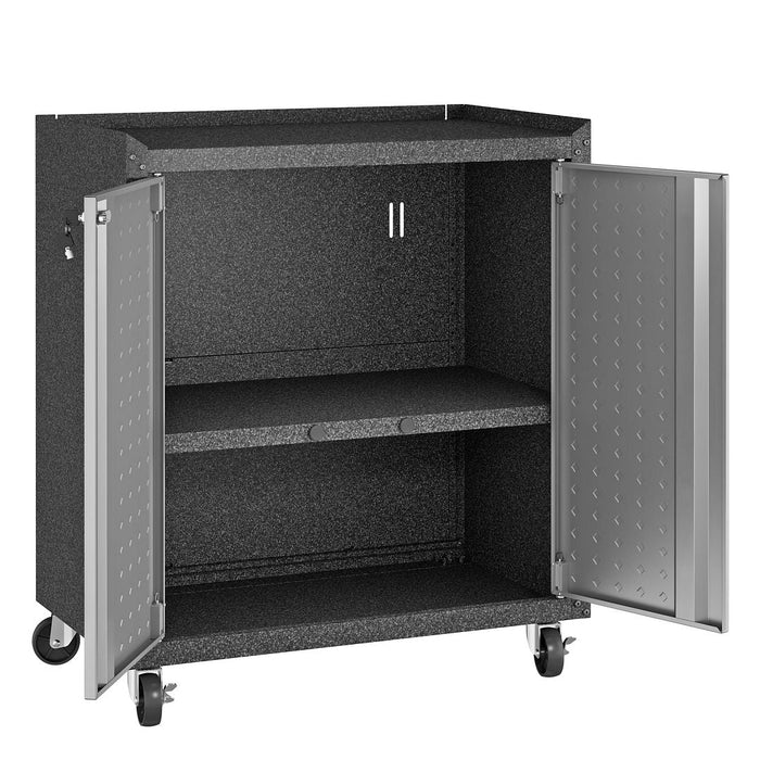 Fortress 31.5\" Mobile Garage Cabinet with Shelves 