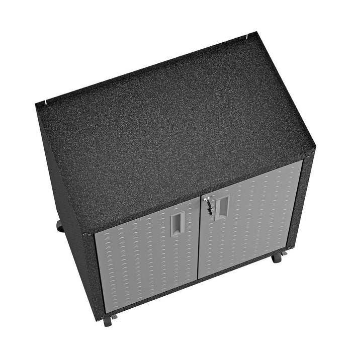 Fortress 31.5\" Mobile Garage Cabinet with Shelves 