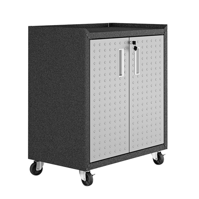Fortress 31.5\" Mobile Garage Cabinet with Shelves 