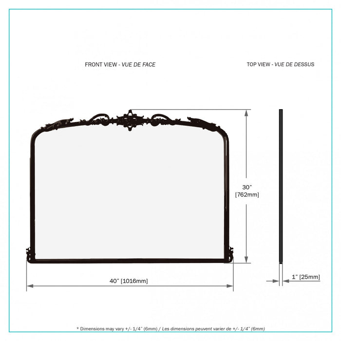 Home Black 29.91\" Mirror