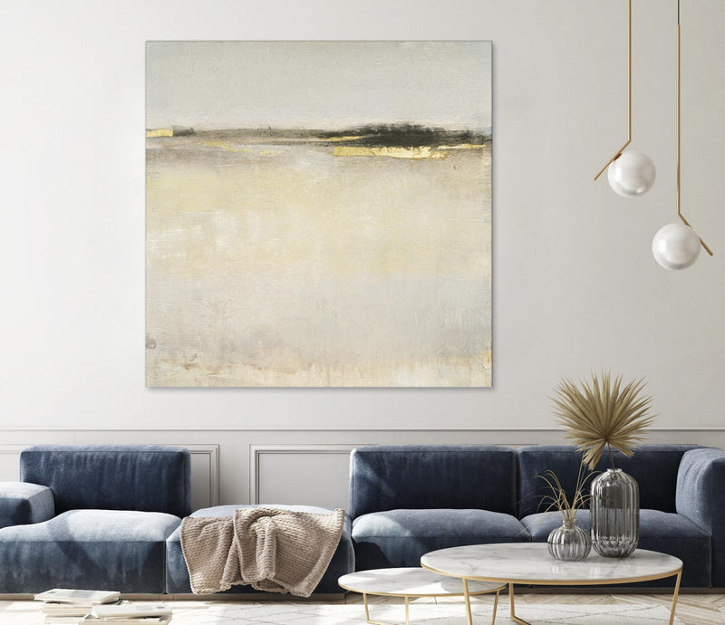 \"Embellished Subtle Scape I\" Giant Art 54x54 Wall Art