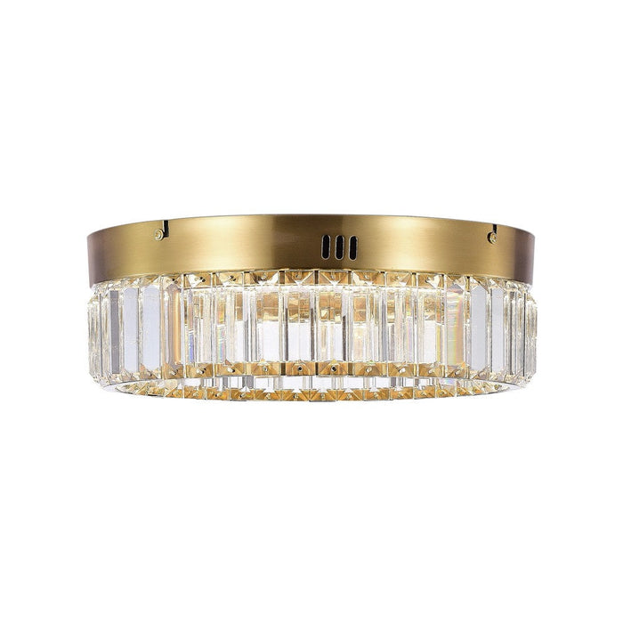 Stella One-Tier LED Brushed Brass Flush Mount