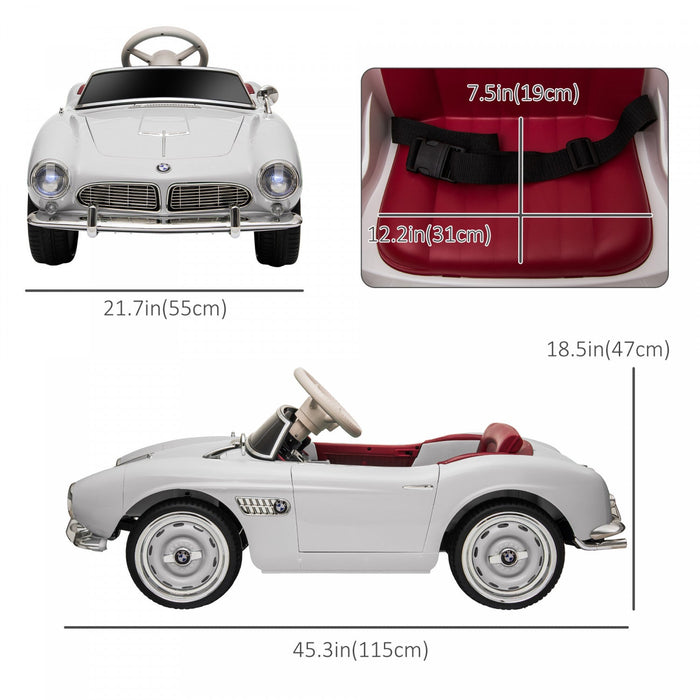 Aosom 12v Electric Ride On Car For Kids With Remote Control, Battery Powered Ride-On Electric Vehicl