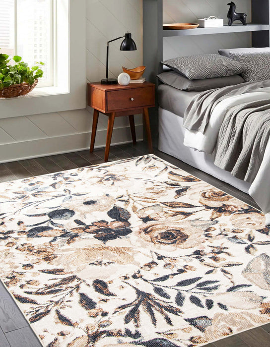 Rosette Ivory Area Rug - 8'0\" X 10'0\"   