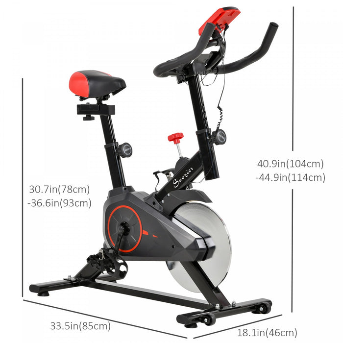 Soozier Upright Exercise Bike Indoor Bicycle Cardio Workout Cycling Machine Fitness Equipment For Ho
