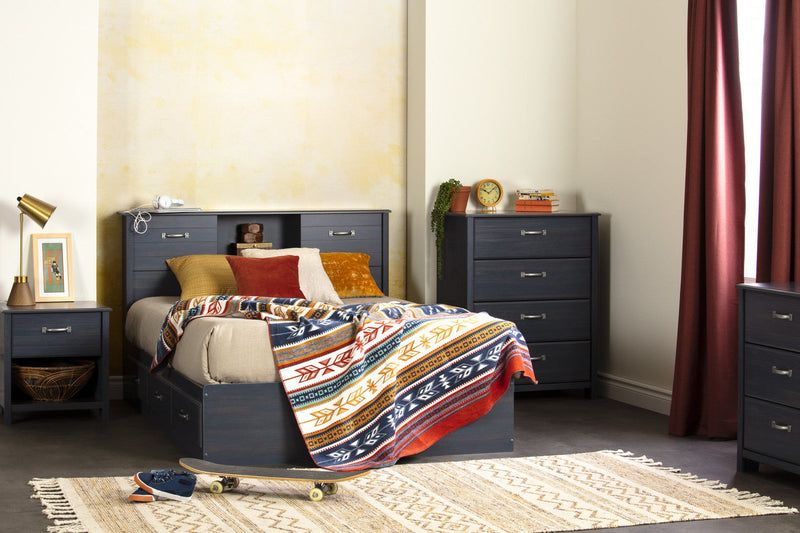 Ulysses 4-drawer Chest Dresser - Blueberry 