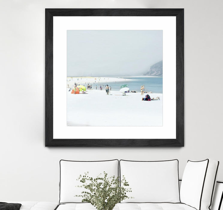 \"Troia\" Matted and Framed Black 36x36 Wall Art