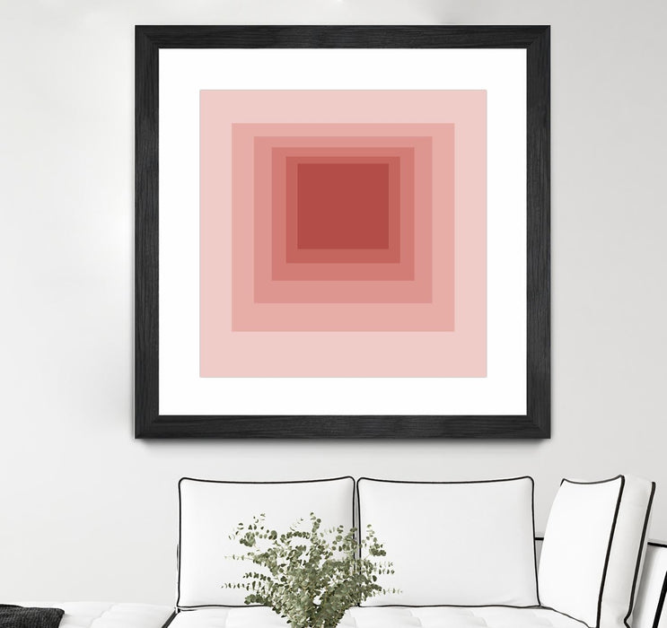 \"After Josef O\" Matted and Framed Black 36x36 Wall Art