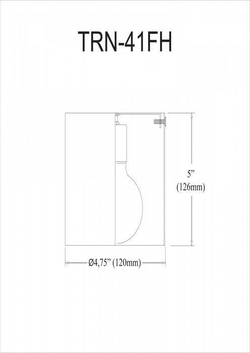 Dainolite Theron 1 Light Flush Mount Matte White Finish Lamp