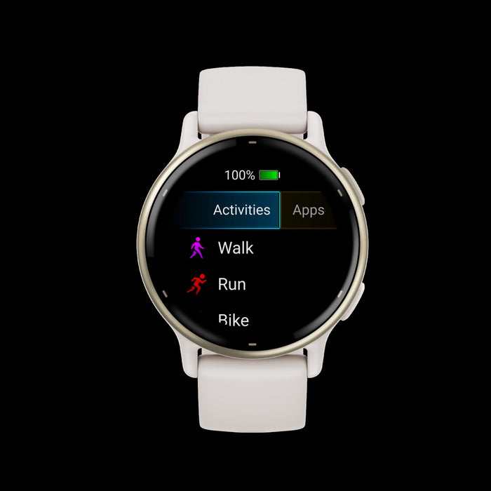 Garmin Vivoactive® 5 Smartwatch - Advanced Health & Fitness Tracking Features - Ivory And Cream Gold
