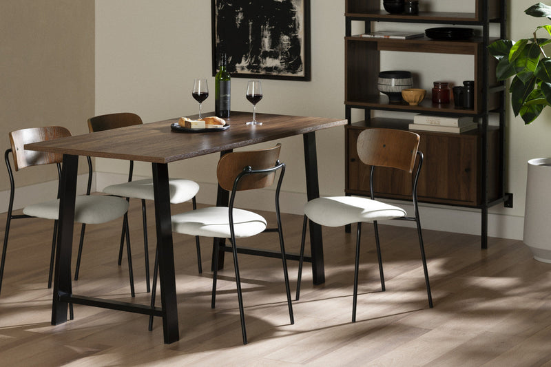 Hype Cream Brown Dining Chair - Set of 2