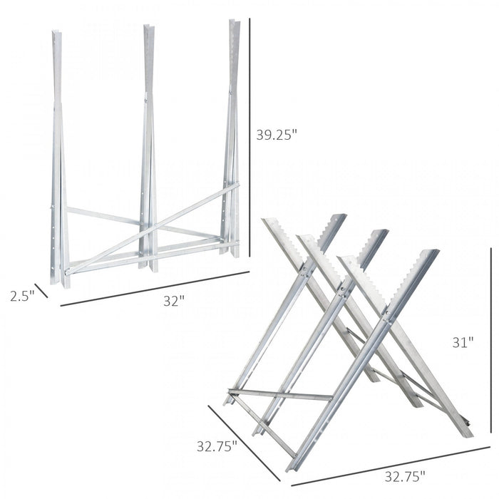 Durhand 220 Lbs Capacity Portable Sawhorse