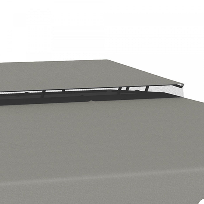 Outsunny 13.1' X 9.8' Gazebo Replacement Canopy, Double Vented Gazebo Top Cover For Garden Patio Out