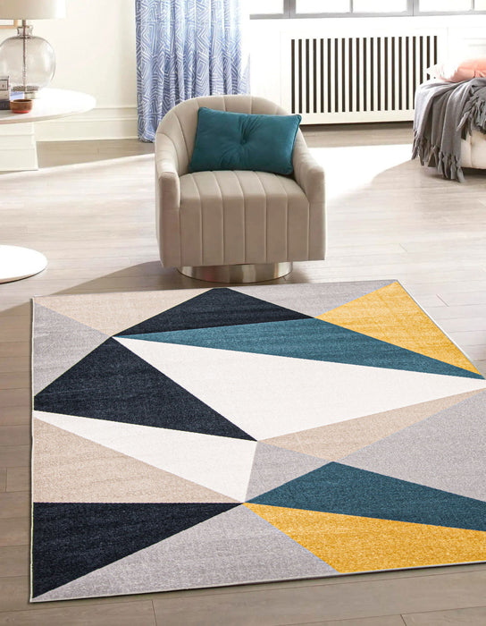Gemma Multi-Colour Machine Washable Area Rug - 6'0\" x 9'0\"