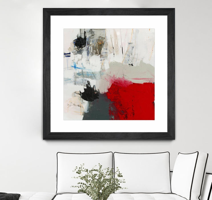 \"The Mountain Comes To You\" Matted and Framed Black 30x30 Wall Art