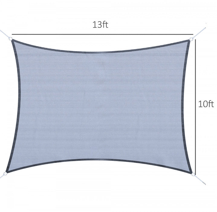 Outsunny Rectangle 10' X 13' Canopy Sun Sail Shade Garden Cover Uv Protector Outdoor Patio Lawn Shel