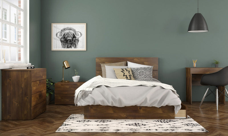 Nordika Full Panel Headboard - Truffle 