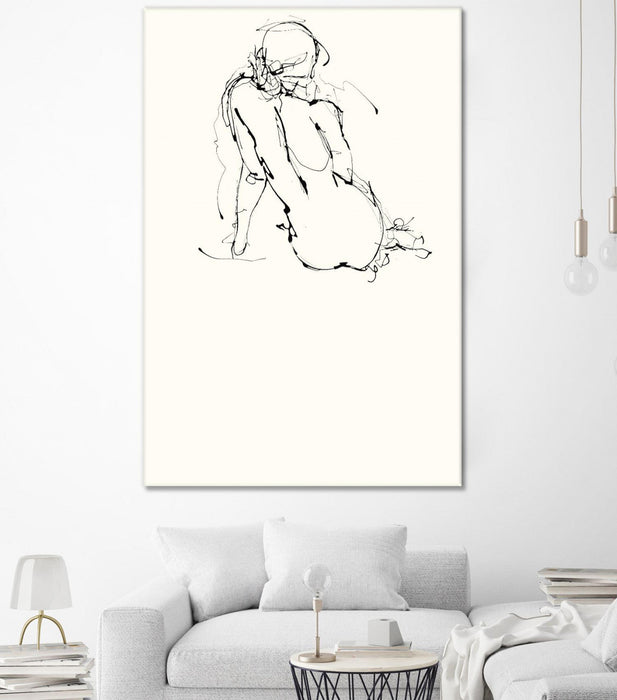 \"Contour Figure 4\" Giant Art 72x48 Wall Art