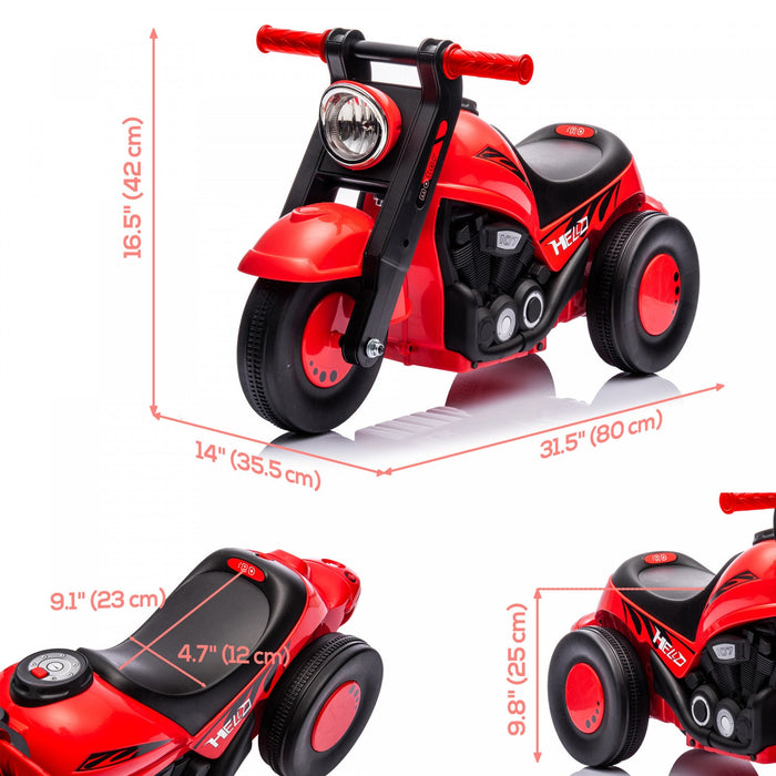 Qaba Baby Car, Push Car For 2-5 Years Old With Music And Bubble, Foot To Floor Sliding Ride On Car F