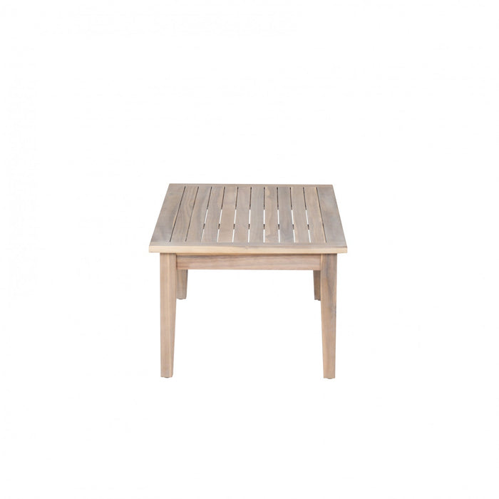 Teagon Outdoor Patio Coffee Table - Natural