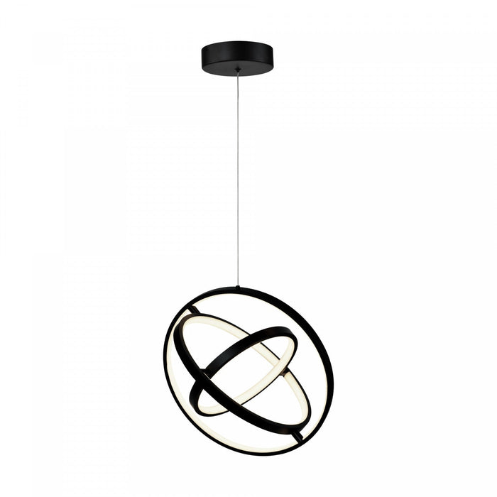 Sienna 30 W LED Black Orb Pendant