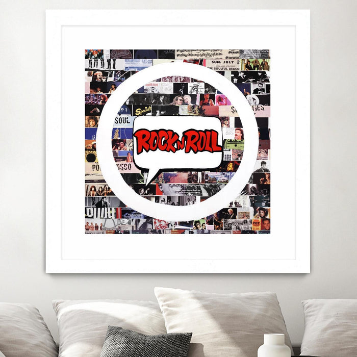 \"Its Here To Stay\" Matted and Framed White 30x30 Wall Art