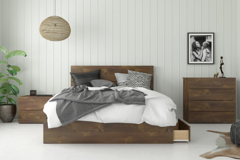 Nordika Queen Platform Bed - Truffle 