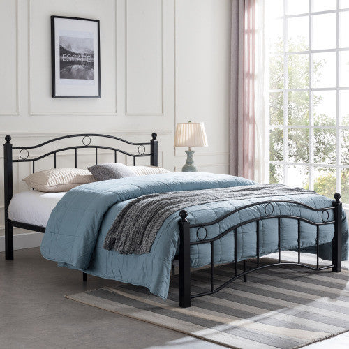 Jackson Metal Bed Frame With Underbed Storage,black King Bed 