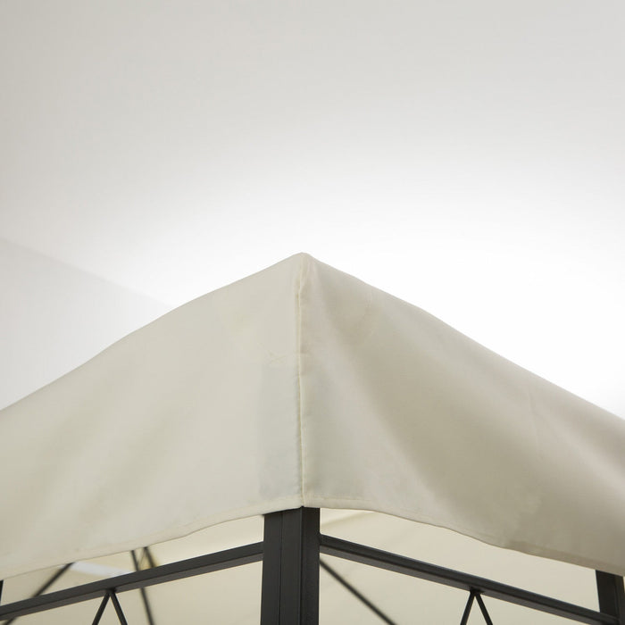 Outsunny 13.1' X 9.8' Gazebo Replacement Canopy 2 Tier Top Uv Cover Pavilion Garden Patio Outdoor, C