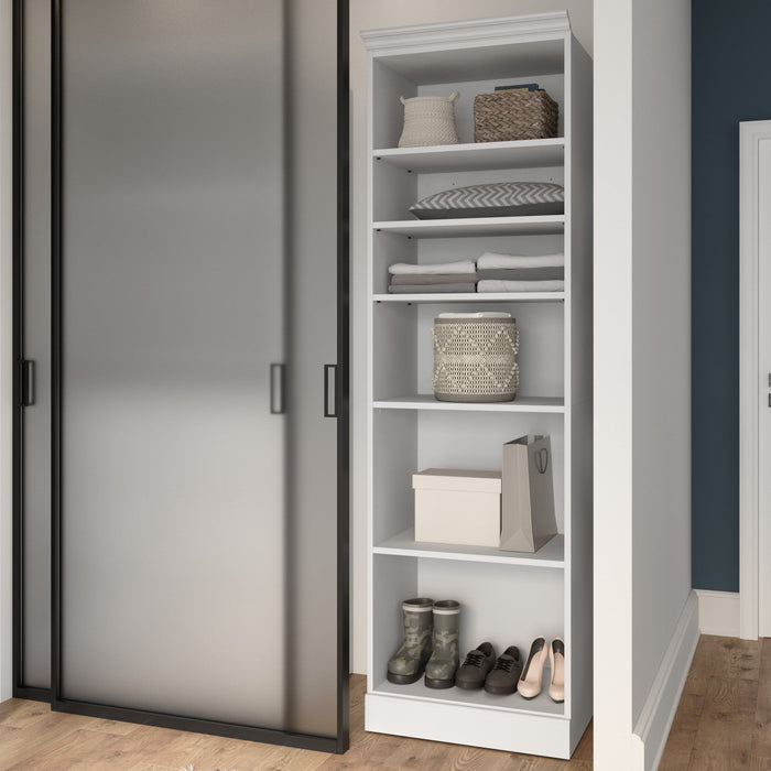 Bestar Versatile 25 W Closet Organizer - White