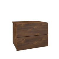 Nordika 2-Drawer Nightstand - Truffle 