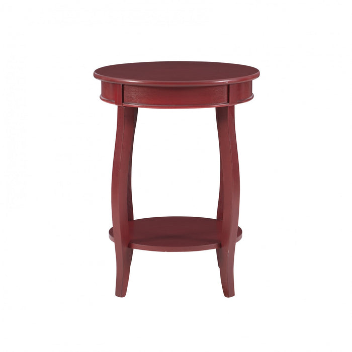 Rainbow Chairside Table - Red