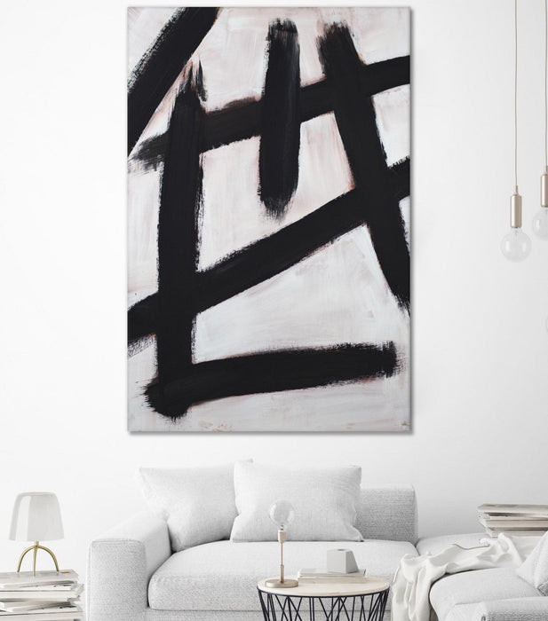 \"Ink Strokes\" Giant Art 72x48 Wall Art