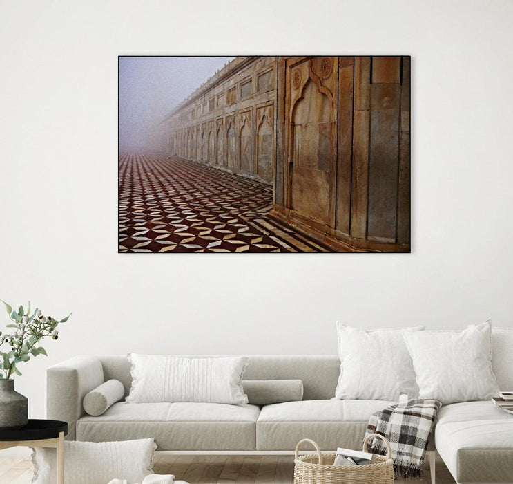 \"Shapes Iii\" Canvas Framed Black 36x24 Wall Art