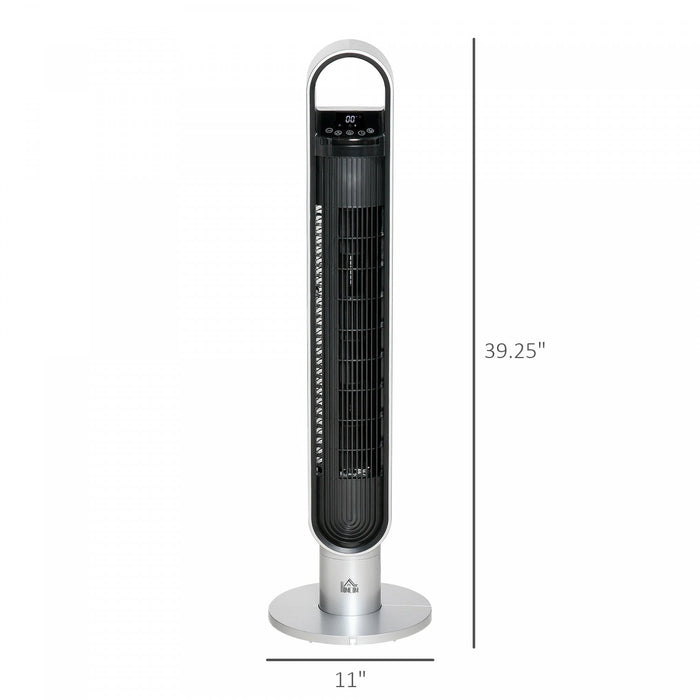 Homcom 39\" Cooling Tower Fan With Oscillating And Timer