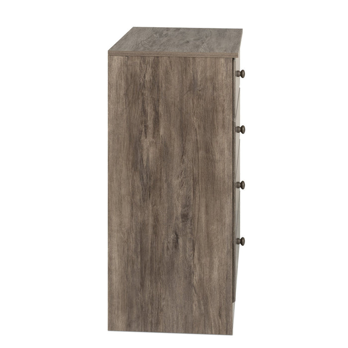 Astrid 4-Drawer Dresser - Drifted Grey