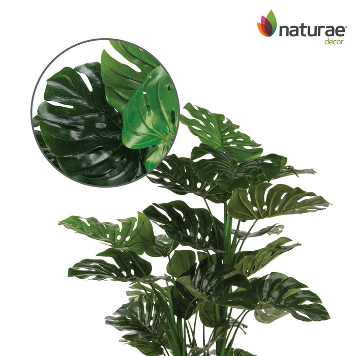 Artificial 47\" Monstera In Black Pot 