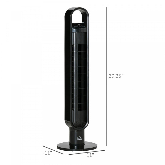 Homcom 39\" Oscillating Tower Fan With 12h Timer