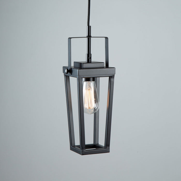 Carriage 1-Light Black Pendant II 