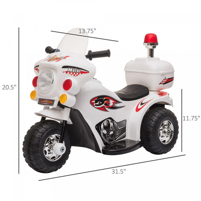 Aosom Kids Motorcycle Powered Ride-On Electric Motorcycle For Kids With Music & Horn Buttons, Stable
