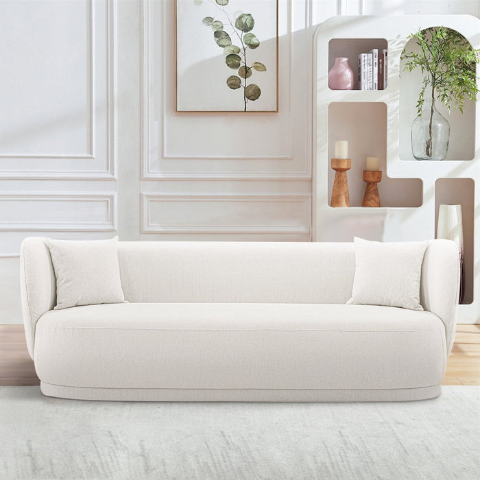 Siri Modern 2-Piece Sofa Set in Cream 