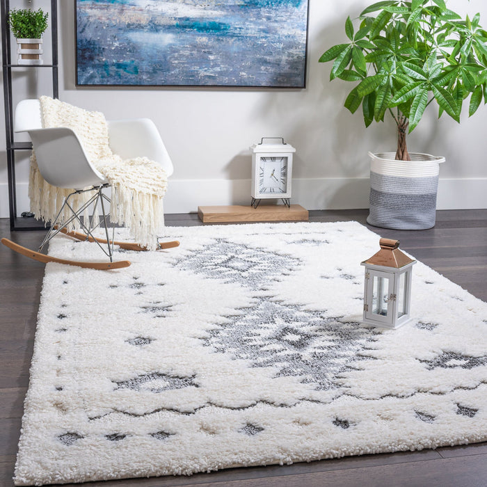 Lola Diamond Grey 3x5 Area Rug 