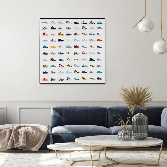 \"Life Is Short Buy The Shoes\" Canvas Framed Black 20x20 Wall Art
