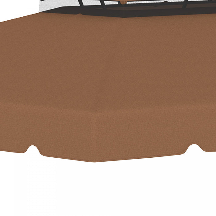 Outsunny 13.1' X 9.8' Gazebo Replacement Canopy, Gazebo Top Cover With Double Vented Roof For Garden
