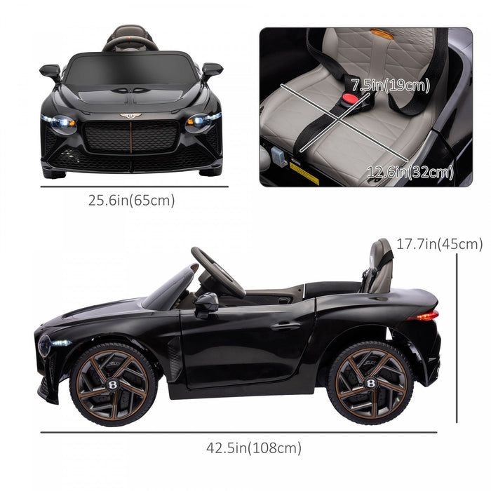Aosom 12v Electric Powered Ride-On Car With Butterfly Doors, 3.1 Mph Kids Ride-on Toy For Boys And G