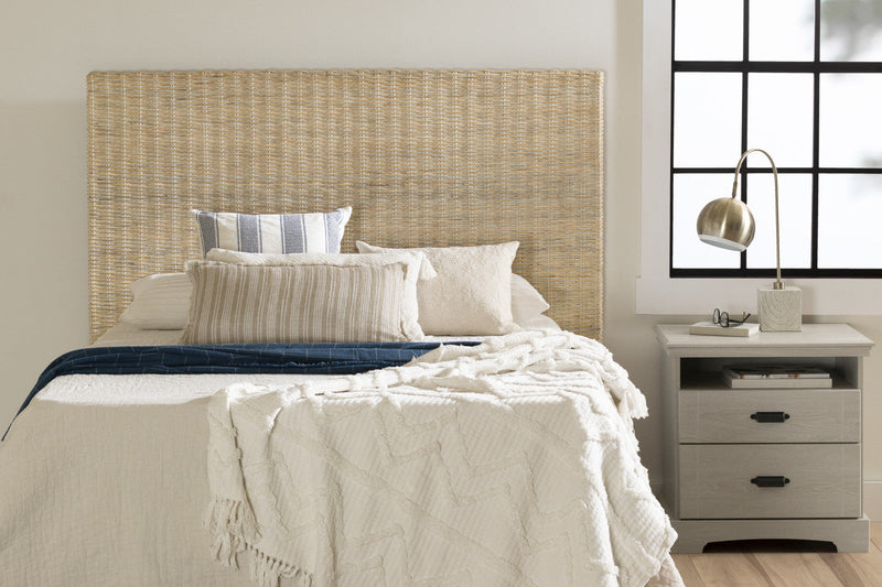 Lilak Rattan Headboard - White Washed