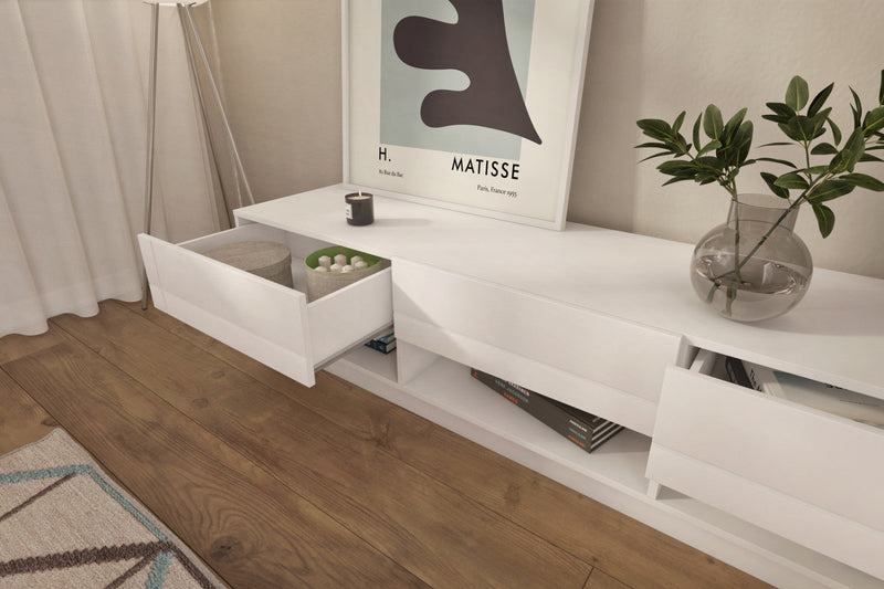 Nordika 72\" Stereo TV Stand - White