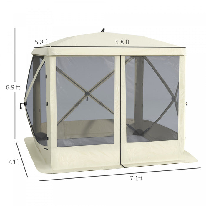 Outsunny Pop-up Screen House Gazebo Camping Outdoor Instant Setup Tent