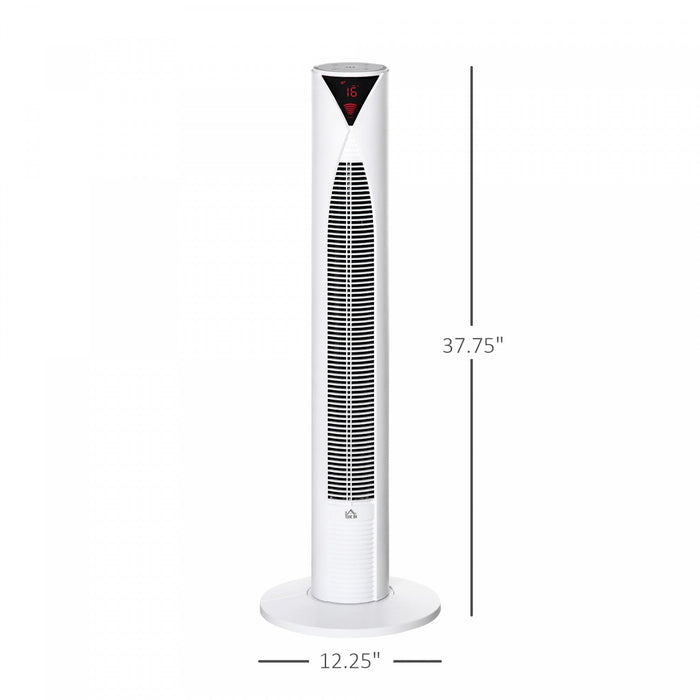 Homcom 38\" Tower Fan With 4 Wind Modes And 3 Speeds