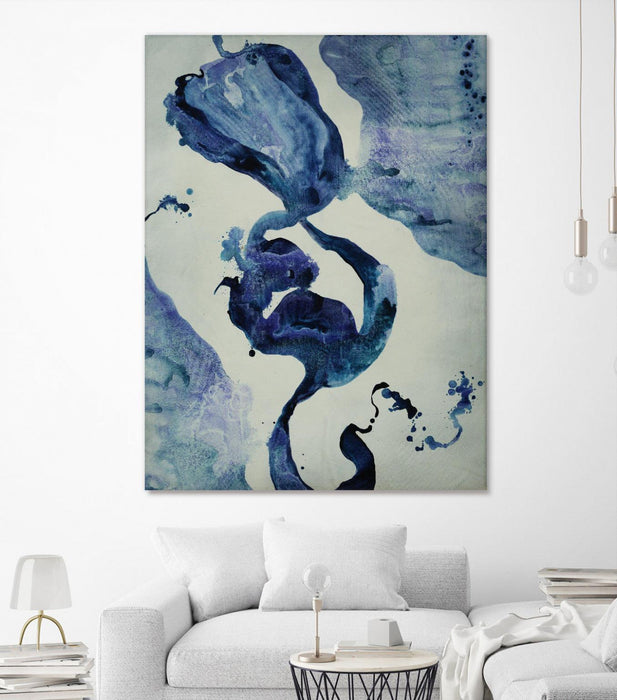 \"Inky Waters Iii\" Giant Art 72x54 Wall Art